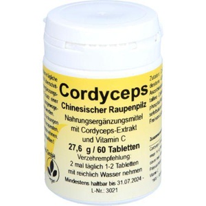 CORDYCEPS CHINESISCHER Raupenpilz Tabletten Produktbild