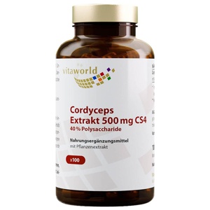 Cordyceps Extrakt 500 mg CS4 40% Polysacchar.Kapseln, 100 St Kapseln Produktbild