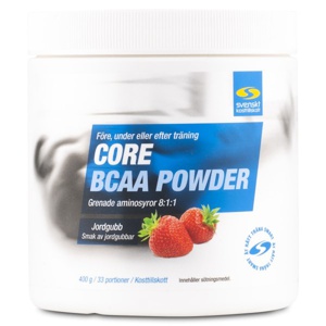 Core BCAA Powder Jordbær 400 g produktbillede