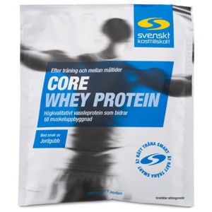 Core Whey Protein Portionspåse Jordgubb 33 g produkt bild