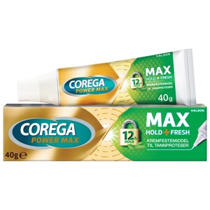 Corega Max Hold + Fresh festekrem til tannproteser 40 g produktbilde
