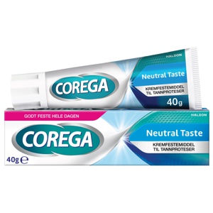 Corega Neutral Taste kremfestemiddel til tannproteser 40 g produktbilde
