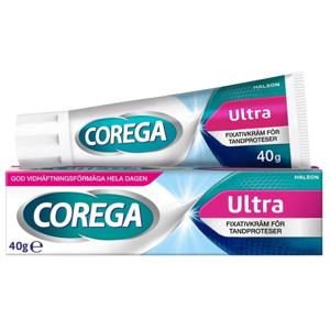 Corega Ultra Cream Fixativkräm Tandproteser 40 g produkt bild