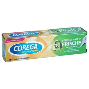 COREGA ULTRA HAFTCREME FRISCHE MINZE 40 g Creme Produktbild