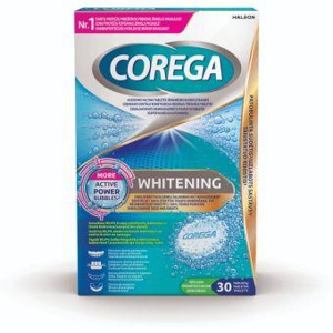 Corega Whitening valgendavad hambaproteeside puhastustabletid N30 toote pilt