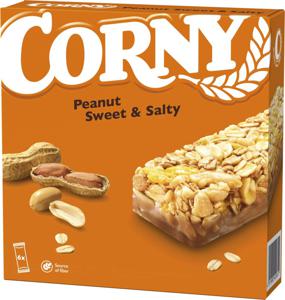 Corny Peanut Müslibar Sweet & Salty 150 g 6-pack produkt bild
