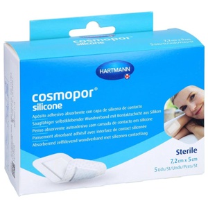 Cosmopor® silicone Wundverband 5x7,2 cm, 5 St Verband Produktbild