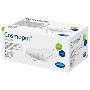 Cosmopor® silicone Wundverband 5x7,2 cm, 50 St Verband Produktbild