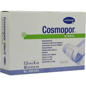 Cosmopor steril 5x7,2 cm, 10 St Pflaster Produktbild