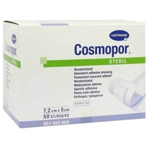 Cosmopor steril 5x7,2 cm 50 St., 50 St Pflaster Produktbild
