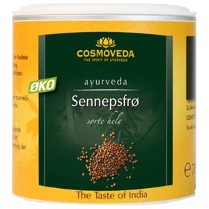 Cosmoveda Sorte Sennepsfrø Hele Ø 130 g produktbillede