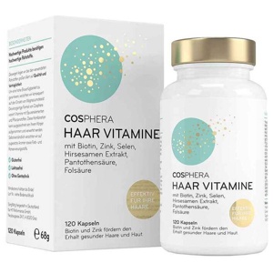 Cosphera Haar-Vitamine mit Hirse Kapseln, 120 St Kapseln Produktbild