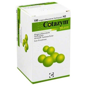 COTAZYM 20.000 Pellets magensaftresistente Kapseln Produktbild