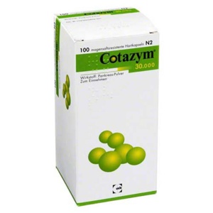 COTAZYM 30.000 Pellets magensaftresistente Kapseln Produktbild