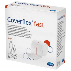 Coverflex fast Schlauchverband Größe 1 3,5 cmx10 m weiß, 1 St Verband Produktbild