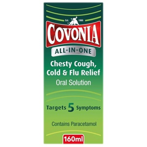 Covonia All-In-One Chesty Cough, Cold & Flu Relief product image