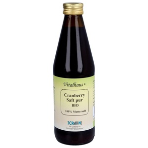CRANBERRY SAFT pur Bio Vitalhaus Produktbild
