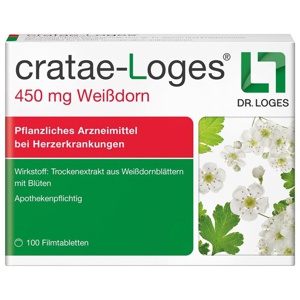 CRATAE-LOGES 450 mg Weißdorn Filmtabletten Produktbild