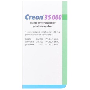 Creon 35000 harde enterokapsler 100 stk produktbilde