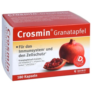 Crosmin Granatapfel Kapseln, 180 St Kapseln Produktbild