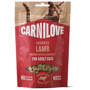 Crunchy Snack Kattgodis Lamb & Björnbär - 50 g produkt bild