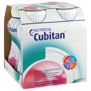NUTRICIA Cubitan Erdbeer 4X200 ml Flüssigkeit Produktbild