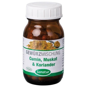 CUMIN Muskat & Koriander Gewürzmischung Kapseln Produktbild