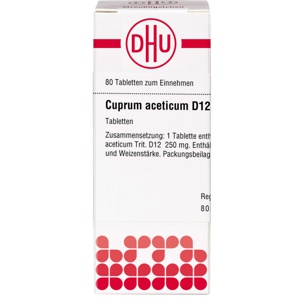 CUPRUM ACETICUM D 12 Tabletten Produktbild