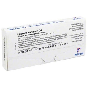 CUPRUM ACETICUM D 4 Ampullen Produktbild