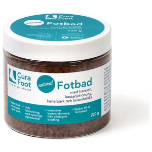 CuraFoot Natural fotbad 220g produkt bild