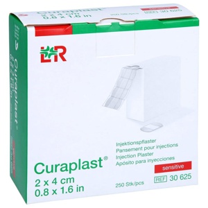 CURAPLAST Inj.-Pflaster sensitiv 2x4 cm Produktbild