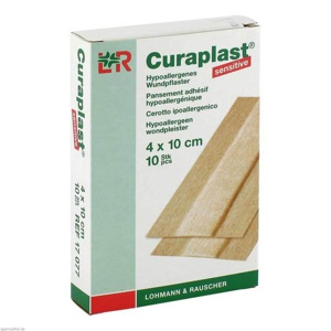 CURAPLAST Wundschnellverb.sensitiv 4x10 cm 1 m Produktbild