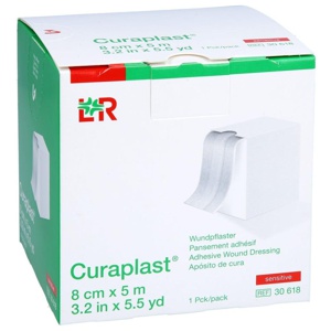 CURAPLAST Wundschnellverb.sensitiv 8 cmx5 m Produktbild