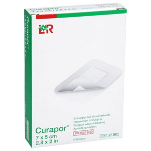 CURAPOR Wundverband steril chirurgisch 5x7 cm Produktbild