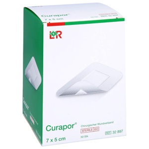 CURAPOR Wundverband steril chirurgisch 5x7 cm Produktbild