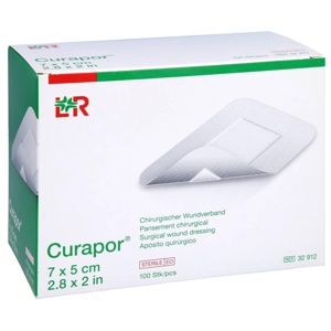 CURAPOR Wundverband steril chirurgisch 5x7 cm Produktbild