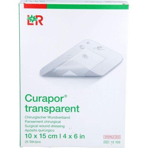 Curapor Wundverband Steril Transparent 10x15 Cm 25 St Pflaster Produktbild