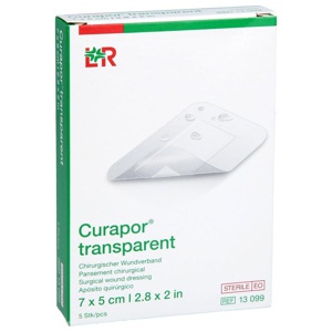 CURAPOR Wundverband steril transparent 5x7 cm Produktbild