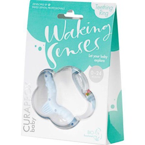 CURAPROX Baby Beißring 0-24 Mon.blau Produktbild