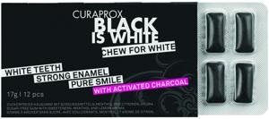 Curaprox Black is White Tuggummi 12 st produkt bild