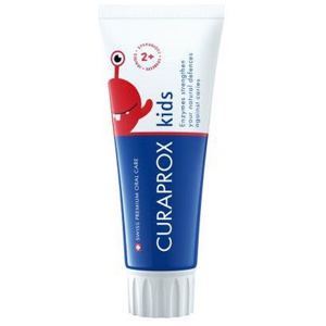 Curaprox hambapasta lastele fluoriidivaba maasika 60ml toote pilt