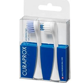 Curaprox hydrosonic pro borsthuvud sensitive vit/ljusblå 2 st. 1 st produkt bild