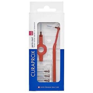 Curaprox Interdental Set Cps 405 rot 5 St Bürstchen + 2 Halter Produktbild