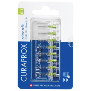 Curaprox Mellomromsbørste Refill, 1,1 mm / 5,0 mm, 8 stk. produktbilde