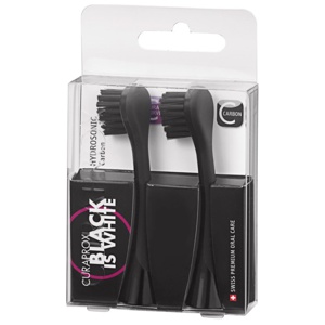 Curaprox refillborstar Black is White, carbon 2-p produkt bild
