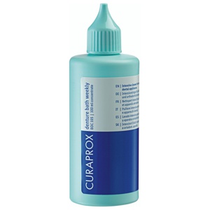 Curaprox Tandproteserens Ugentligt Brug 100 ml produktbillede