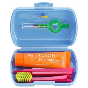 CURAPROX travel set blau 1 St Produktbild