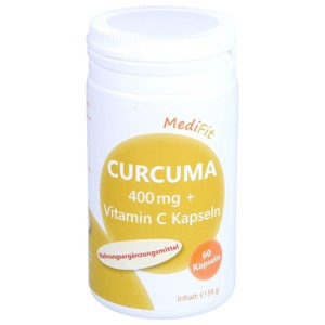CURCUMA 400 mg+Vitamin C Kapseln MediFit Produktbild