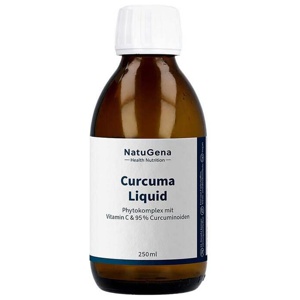 Curcuma Liquid Phytokomplex + Vitamin C gepuffert, 250 ml Emulsion Produktbild