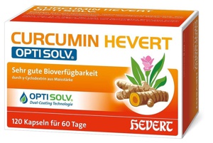 CURCUMIN HEVERT OPTISOLV 120 St Kapseln Produktbild